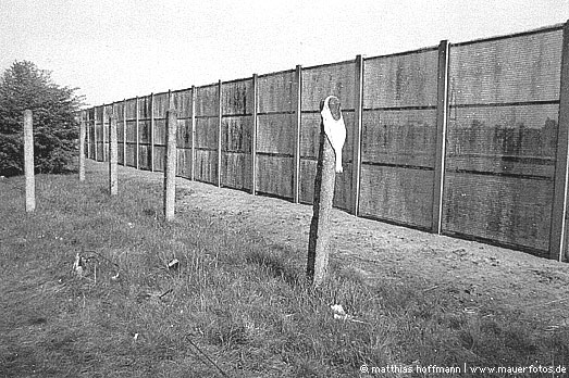 Mauerfoto: Erholung am Metallzaun aus Britz