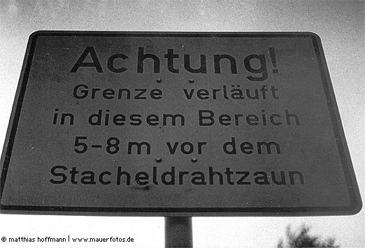 Mauerfoto: Grenze vor der Grenze aus Frohnau